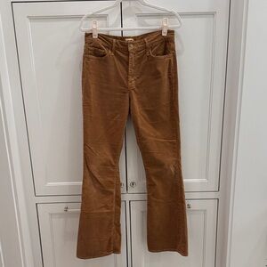 MOTHER “The Weekender” Corduroy Pants in Hopscotch